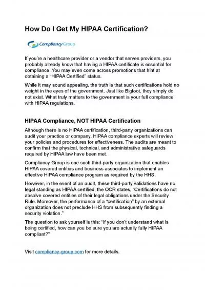 How Do I Get My HIPAA Certification?