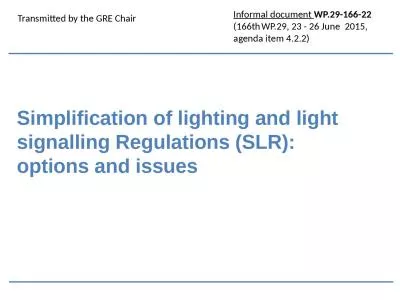 Simplification of lighting and light