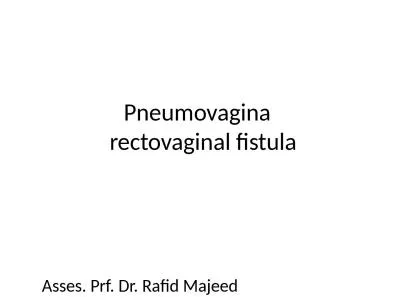 Pneumovagina   rectovaginal