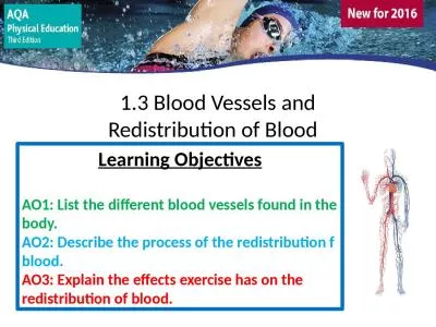 1.3 Blood Vessels and Redistribution of Blood