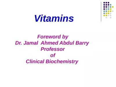 Vitamins   Foreword by