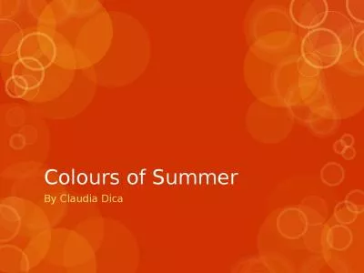 Colours of  Summer By Claudia