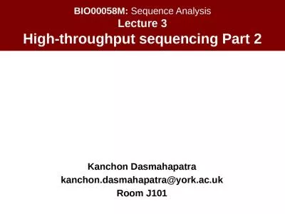 BIO00058M:  Sequence Analysis