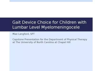 Gait Device Choice for Children with