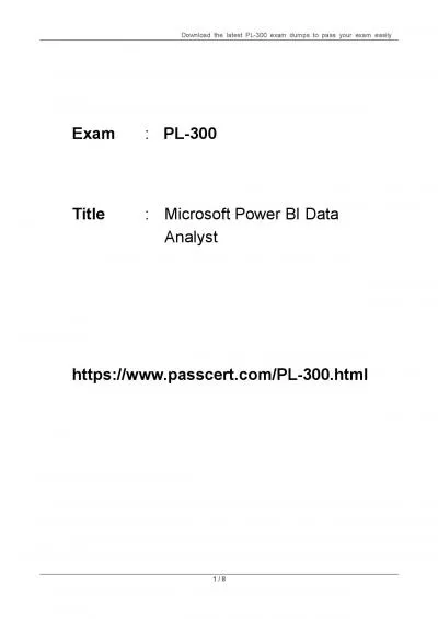 PL-300 Power BI Certification Dumps 2023