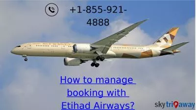 How to manage Etihad Airways Booking