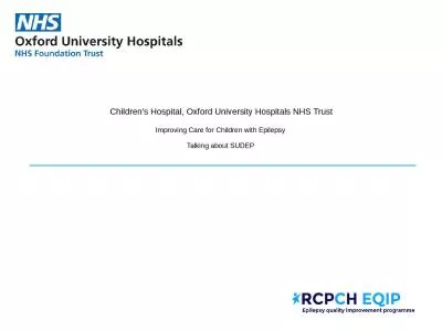 Children’s Hospital, Oxford University Hospitals NHS Trust