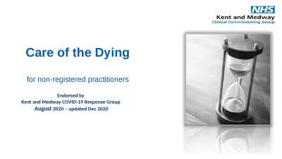 Care of the Dying for non-registered practitioners