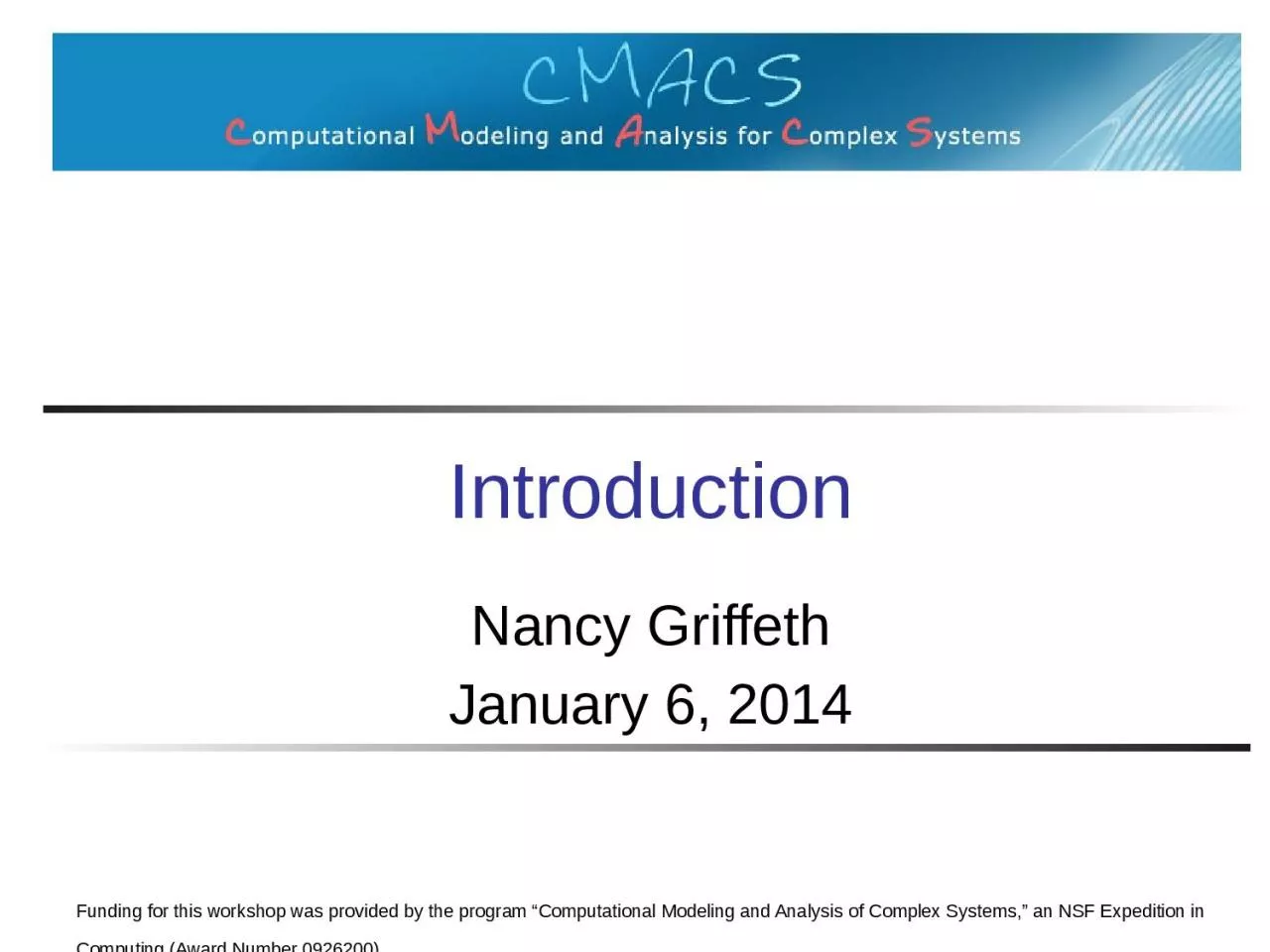 PPT-Introduction Nancy Griffeth