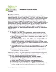 Executive Summary: 1) In Scotland today, nearly a quarter of all child