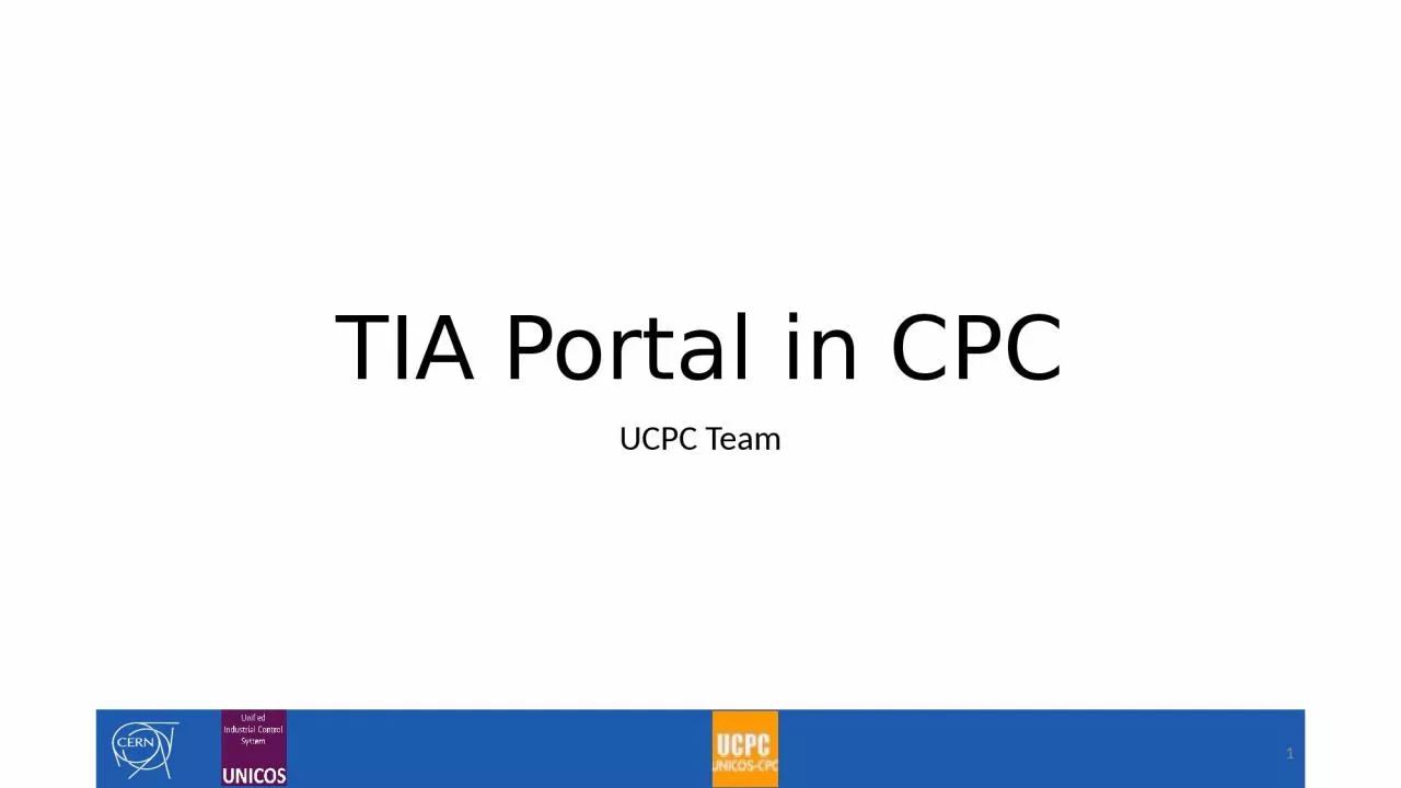 TIA Portal in  CPC UCPC