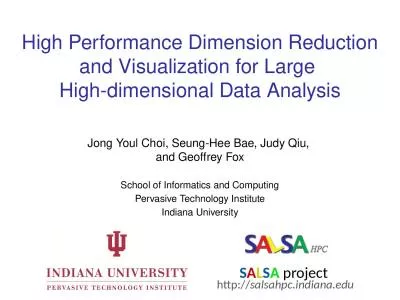 High Performance Dimension Reduction and Visualization for Large