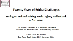 Twenty Years of Ethical Challenges