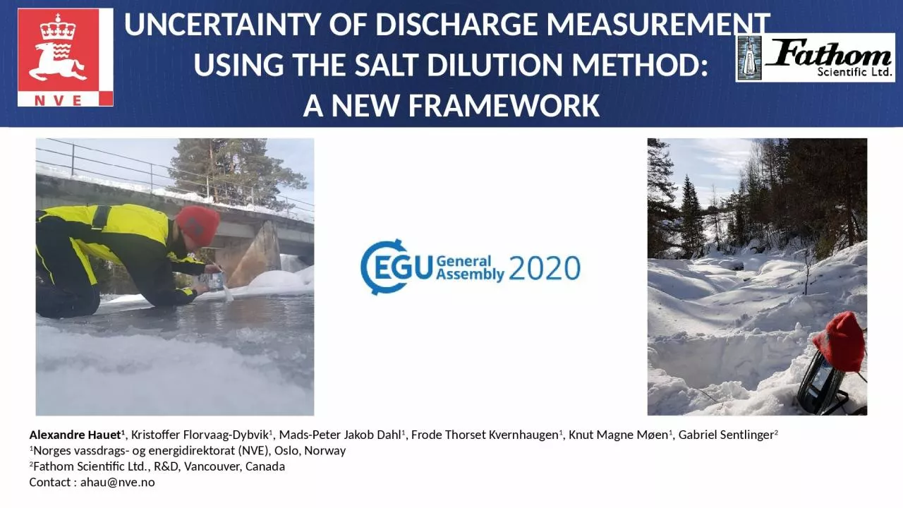 PPT-Uncertainty of discharge measurement