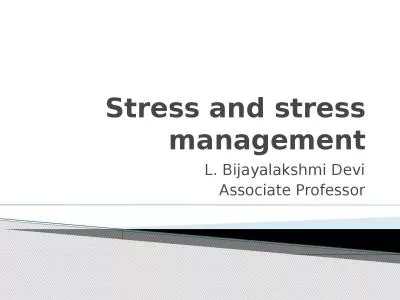 Stress and stress management