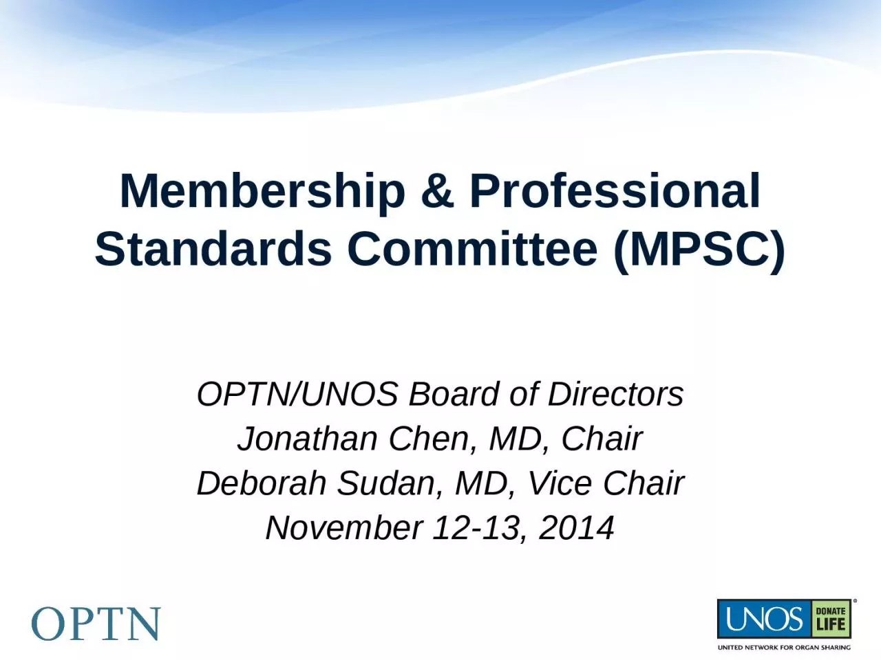 PPT-Membership & Professional Standards Committee (MPSC)