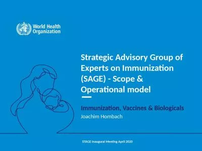 Strategic Advisory Group of Experts on Immunization (SAGE
