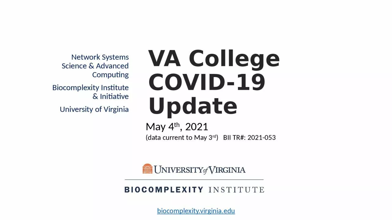 PPT-VA College COVID-19 Update