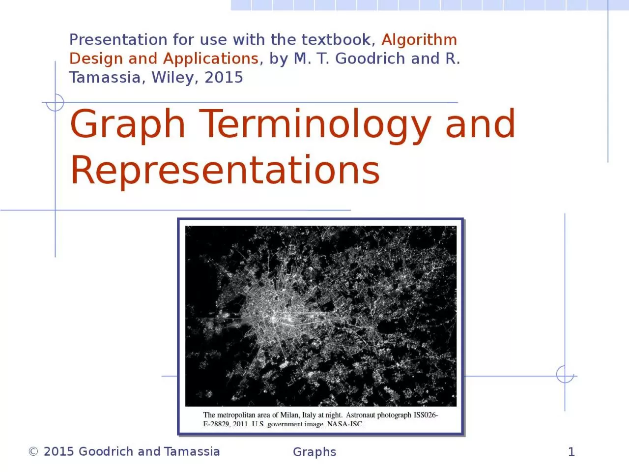 PPT-Graphs 1 Graph Terminology and Representations