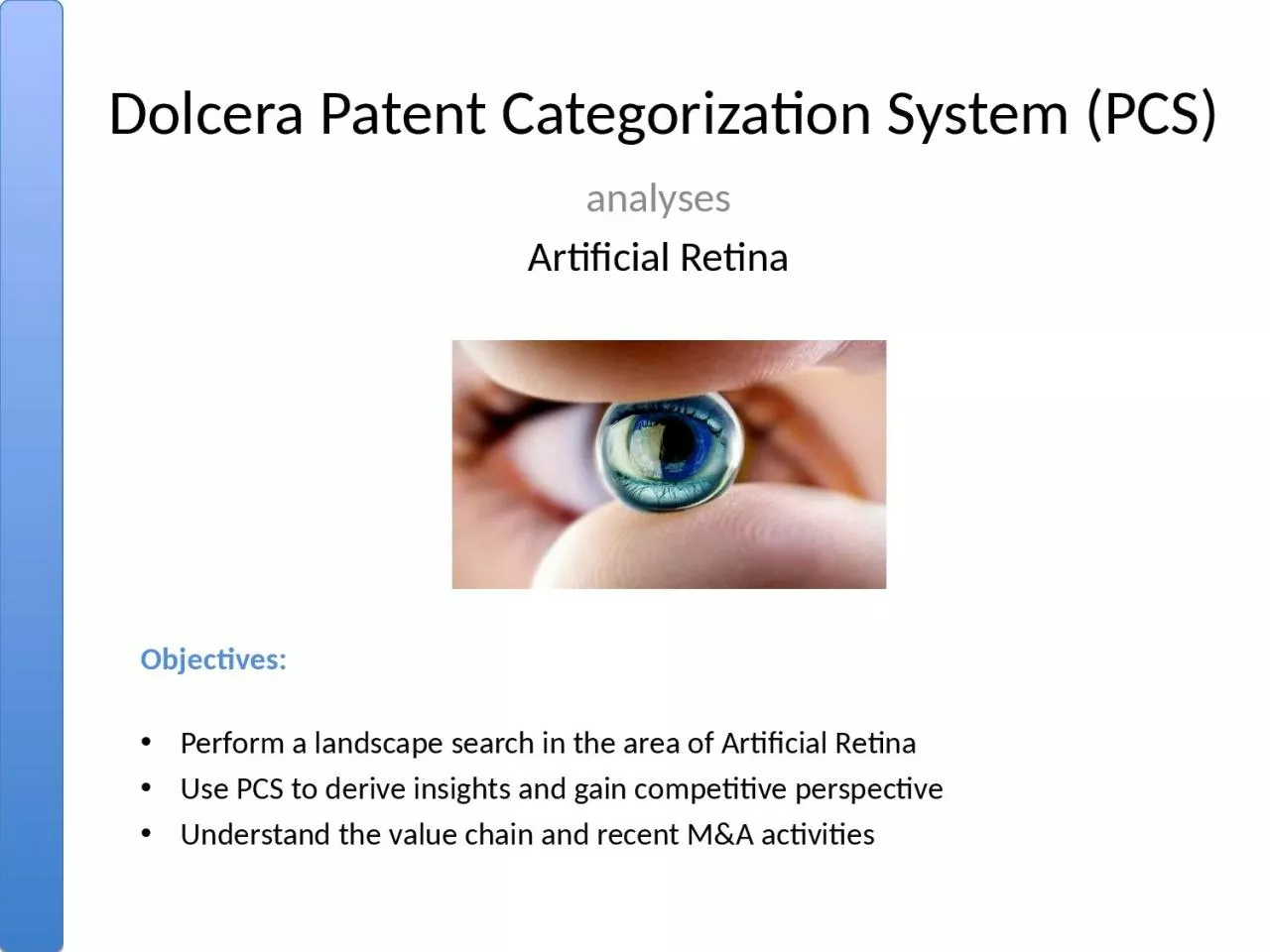 PPT-Dolcera Patent Categorization System (PCS)