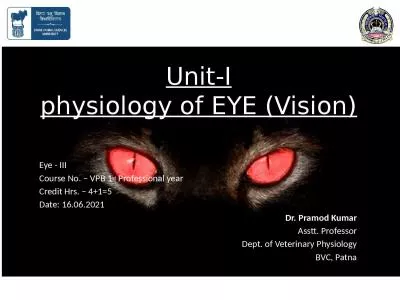 Unit-I physiology of EYE