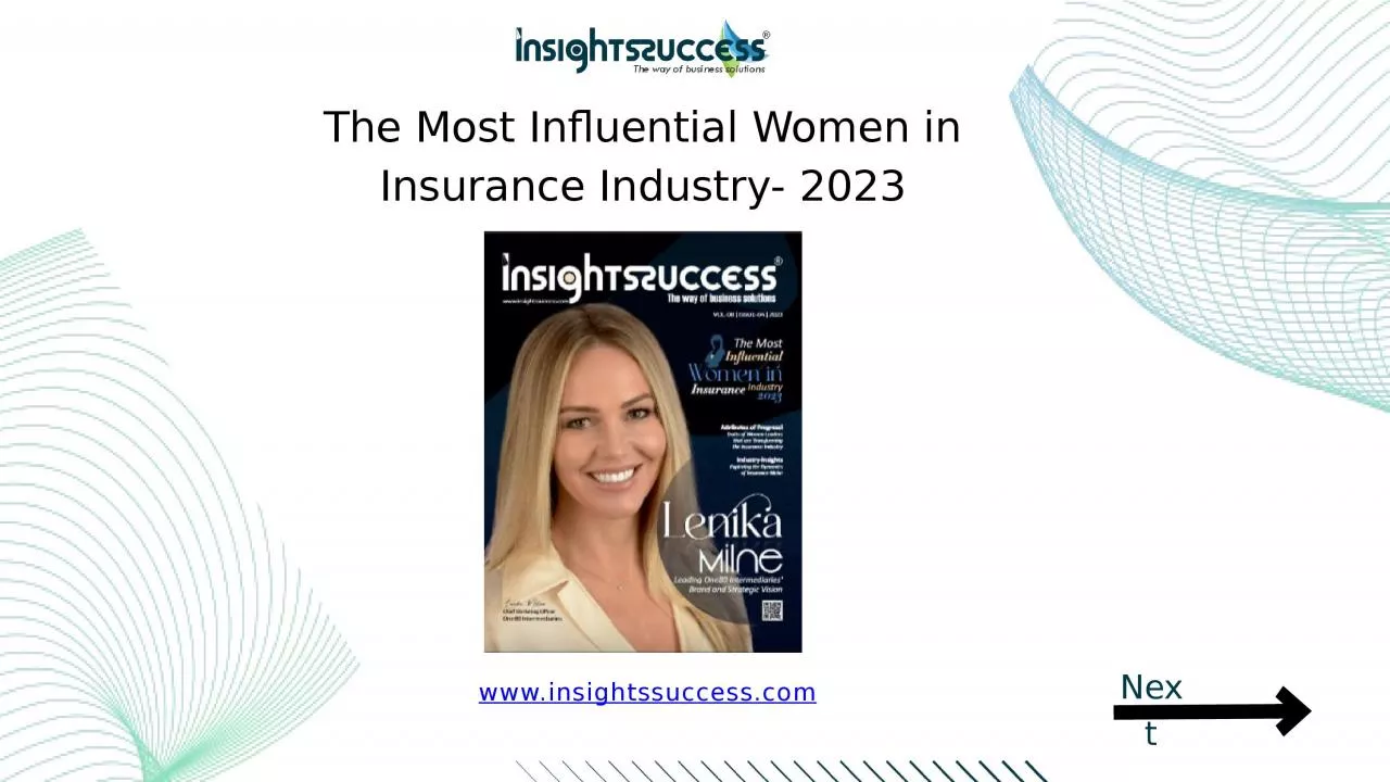 PPT-The Most Influential Women in Insurance Industry- 2023