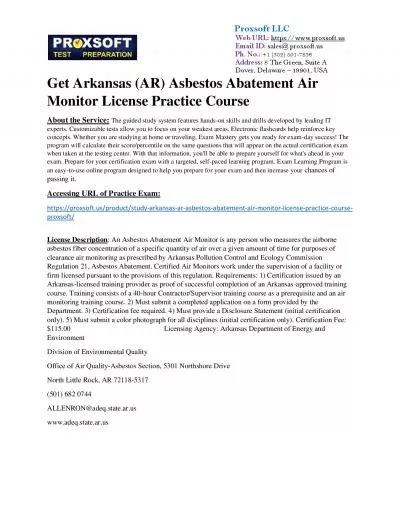 Get Arkansas (AR) Asbestos Abatement Air Monitor License Practice Course