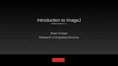 Introduction to  ImageJ tutorial version