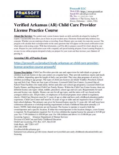 Verified Arkansas (AR) Child Care Provider License Practice Course