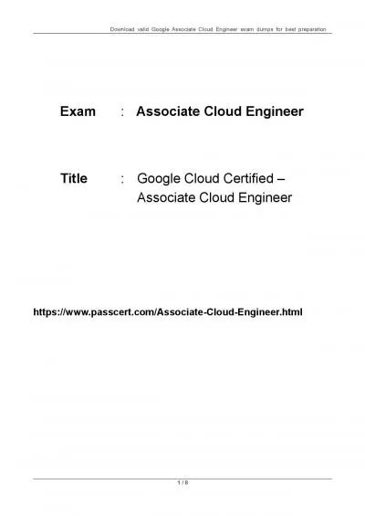 Google Associate Cloud Engineer Free Dumps 2023