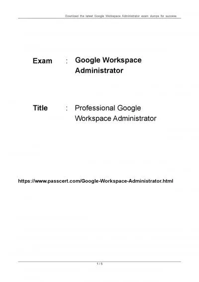 Google Workspace Administrator Exam Dumps 2023