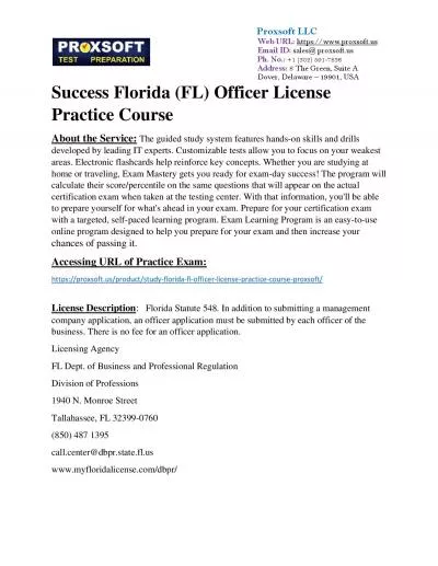 Success Florida (FL) Officer License Practice Course