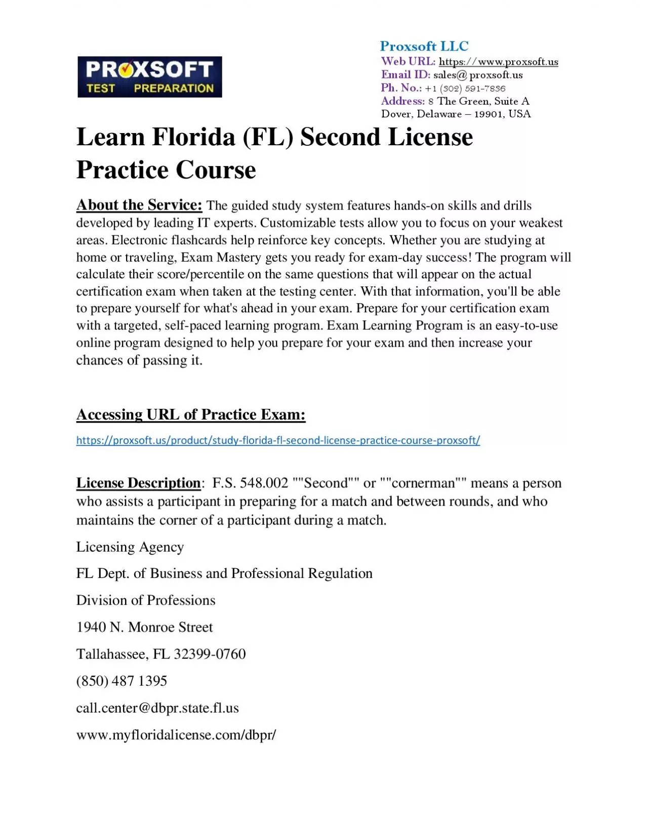 PDF-Learn Florida (FL) Second License Practice Course