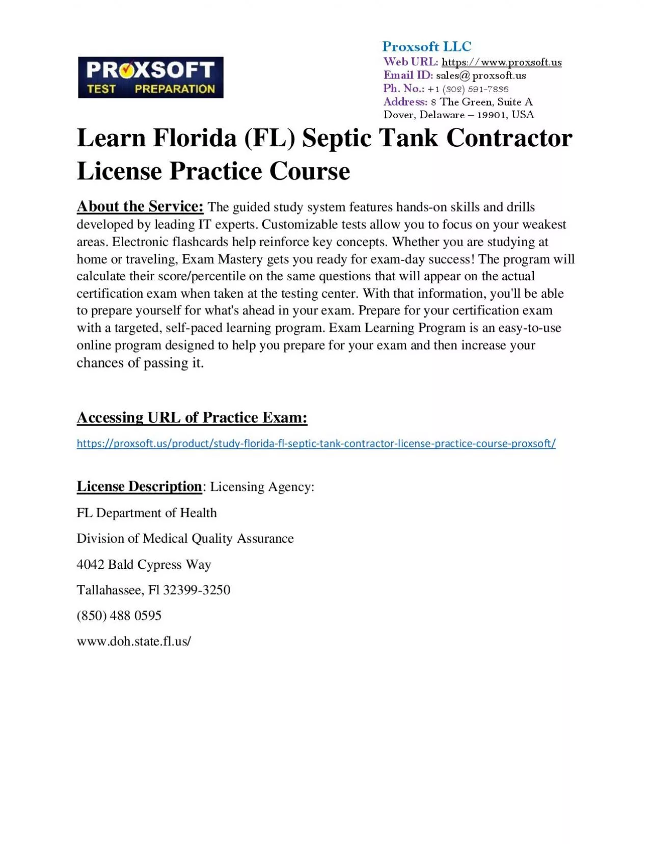 PDF-Learn Florida (FL) Septic Tank Contractor License Practice Course