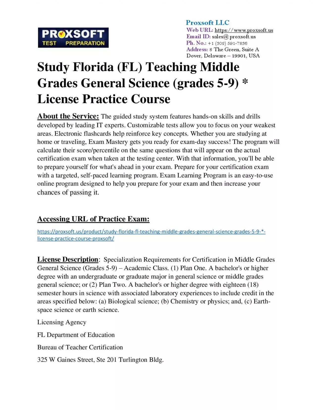 PDF-Study Florida (FL) Teaching Middle Grades English (grades 5-9) * License Practice Course