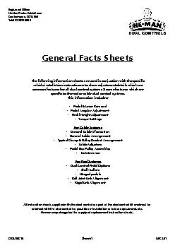 General Facts Sheets