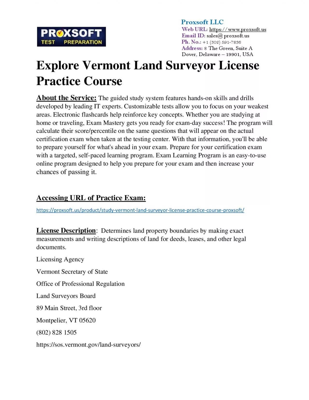 PDF-Explore Vermont Land Surveyor License Practice Course