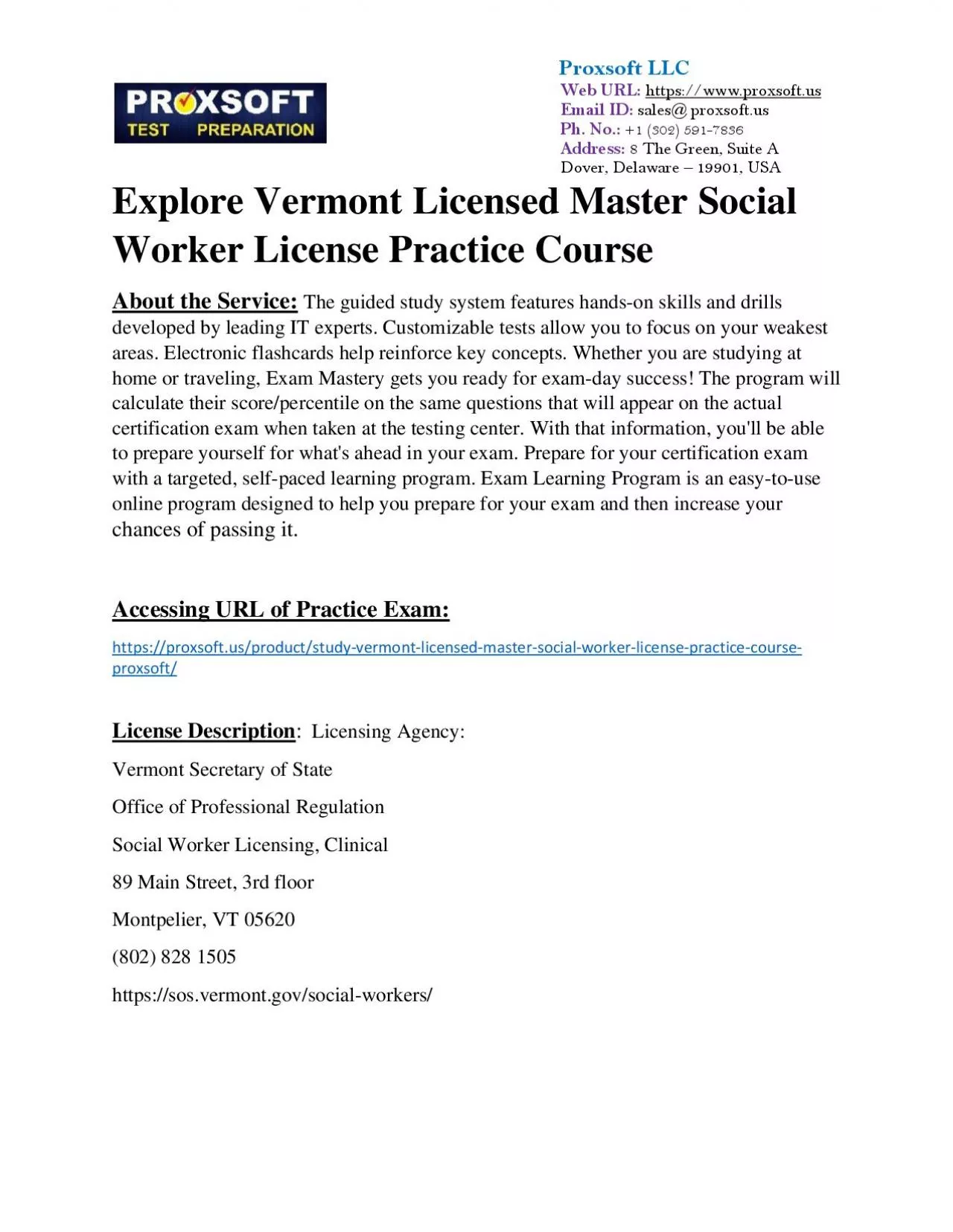 PDF-Explore Vermont Licensed Master Social Worker License Practice Course