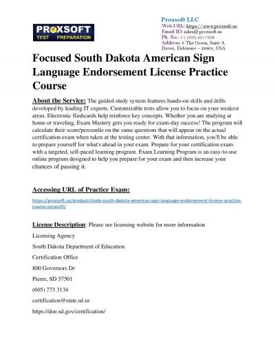 Focused South Dakota American Sign Language Endorsement License Practice Course