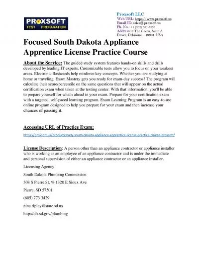 Focused South Dakota Appliance Apprentice License Practice Course