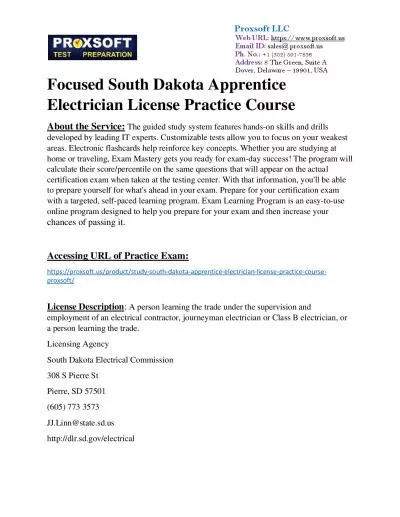 Focused South Dakota Apprentice Electrician License Practice Course