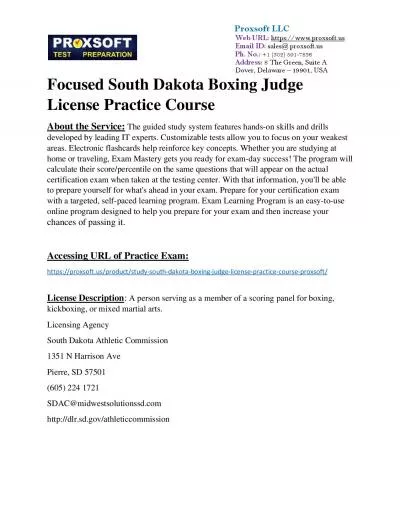 Focused South Dakota Boxing Judge License Practice Course