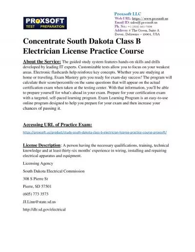 Concentrate South Dakota Class B Electrician License Practice Course