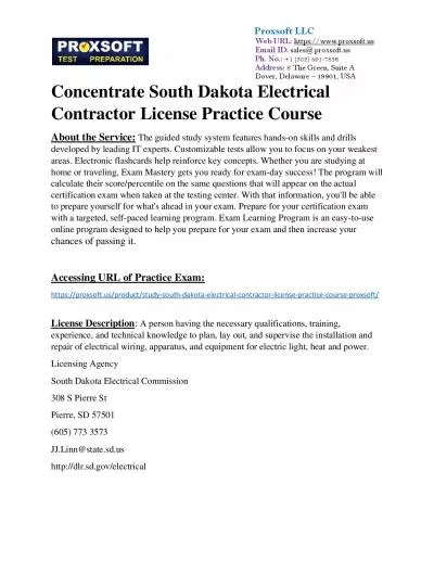 Concentrate South Dakota Electrical Contractor License Practice Course