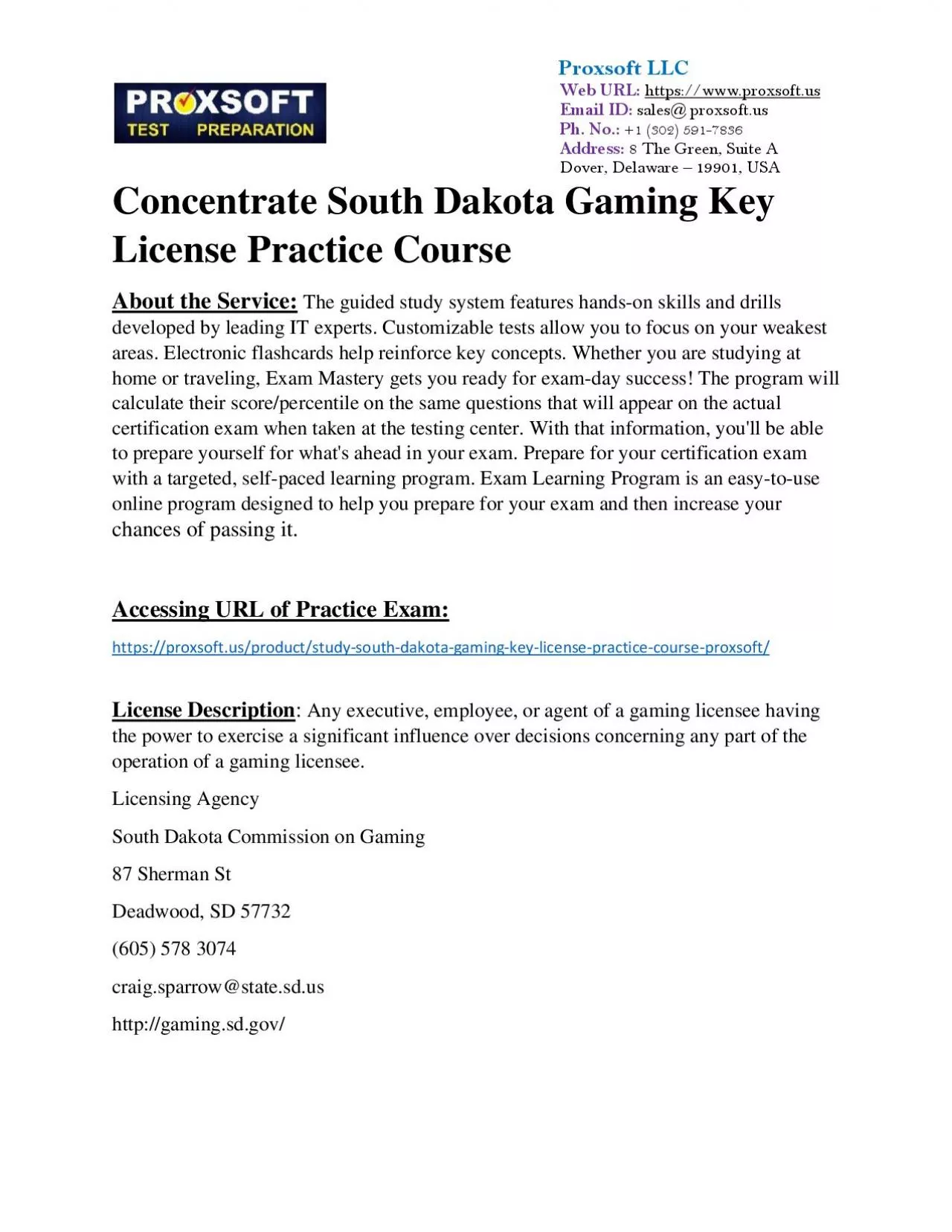 PDF-Concentrate South Dakota Gaming Key License Practice Course