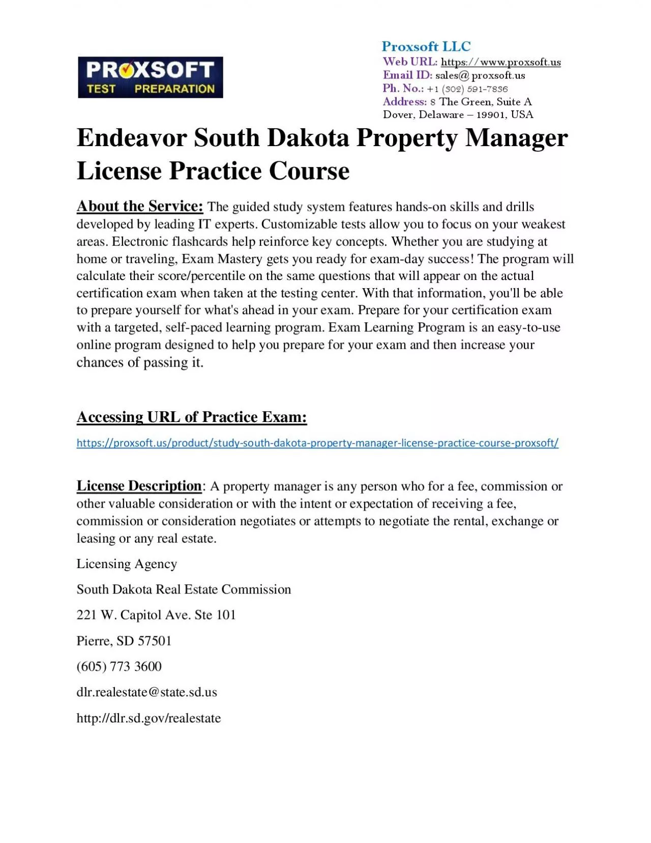 PDF-Endeavor South Dakota Property Manager License Practice Course