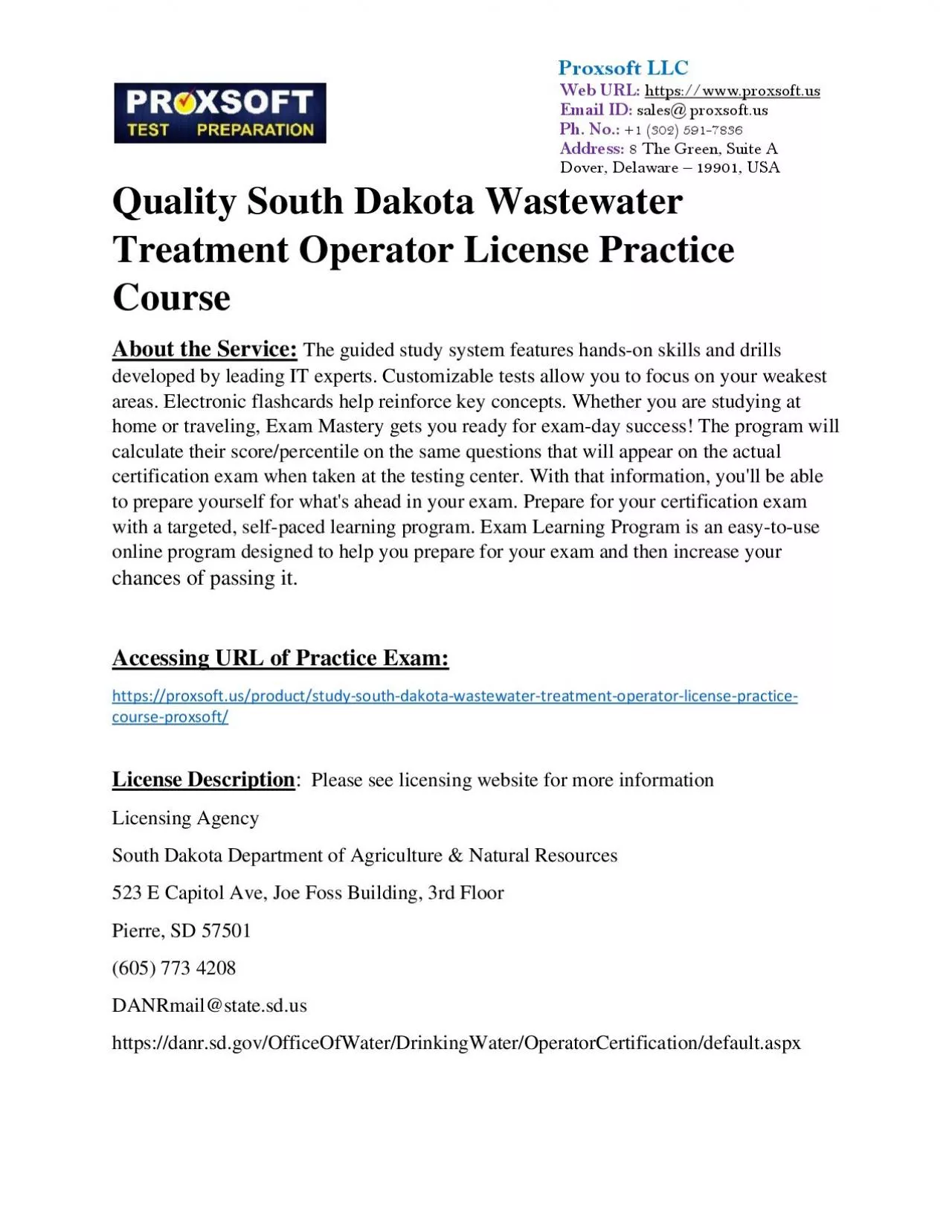 PDF-Quality South Dakota Wastewater Treatment Operator License Practice Course