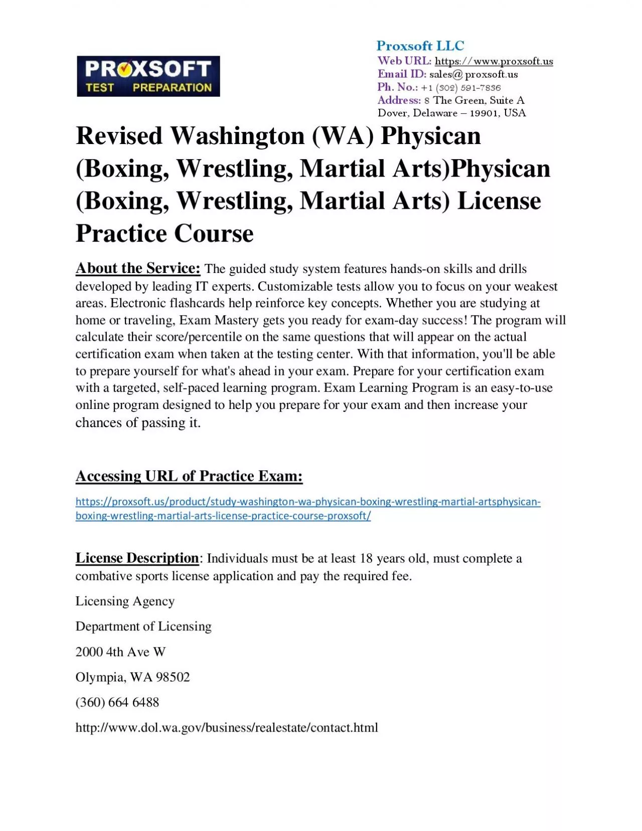 PDF-Revised Washington (WA) Physican (Boxing, Wrestling, Martial Arts)Physican (Boxing, Wrestling,