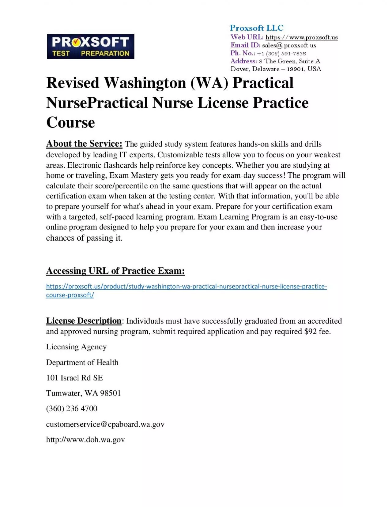 PDF-Revised Washington (WA) Practical NursePractical Nurse License Practice Course