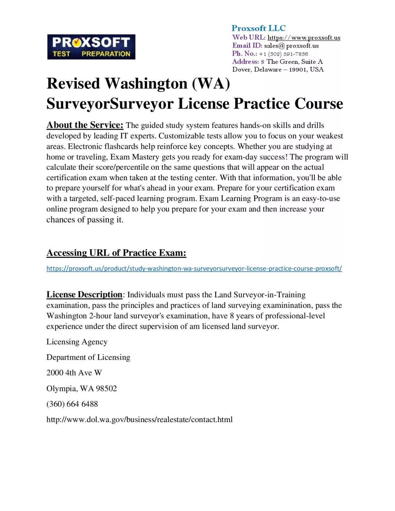 PDF-Revised Washington (WA) SurveyorSurveyor License Practice Course